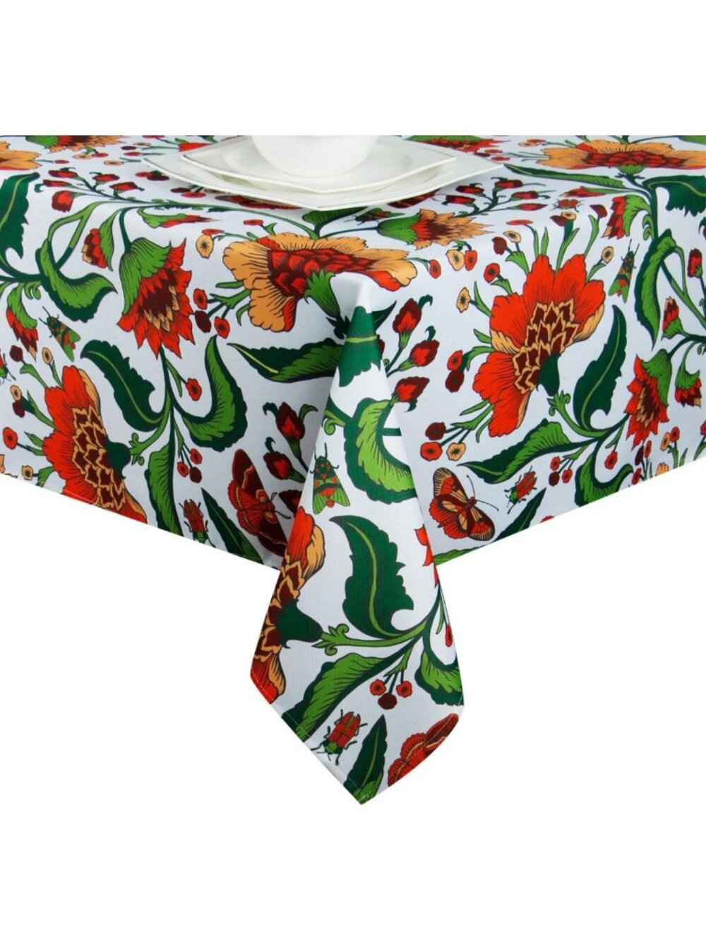 Water Resistant Tablecloth 52x70" Rectangle - Indoor Outdoor Spill Proof Cover